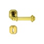 COLOMBO DESIGN DOOR HANDLES PAIR ON ROSE SERIES ANTOLOGHIA BUSIRI