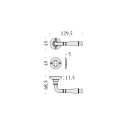 COLOMBO DESIGN DOOR HANDLES PAIR ON ROSE SERIES ANTOLOGHIA OTTOCENTO