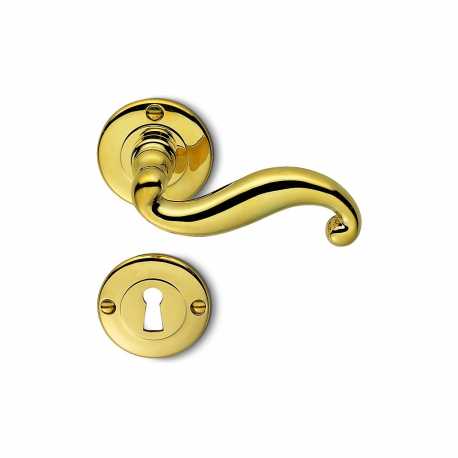 POIGNÉES DE PORTES COLOMBO SUR ROSACE DESIGN ANTOLOGHIA SETTECENTO