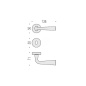 MANIGLIE PER PORTE COLOMBO DESIGN SERIE TENDER SU ROSETTA