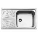 SMEG SG861S KITCHEN SINK 1 BOWL STAINLESS STEEL LEFT DRIP