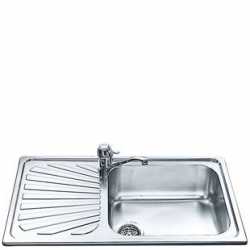 SMEG SG861S KITCHEN SINK 1 BOWL STAINLESS STEEL LEFT DRIP