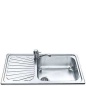 SMEG EINBAUSPÜLE SG861S EDELSTAHL MIT LINKEM TROPF