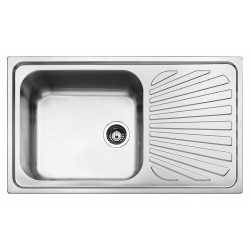 SMEG EINBAUSPÜLE SG861D EDELSTAHL MIT RECHTEM TROPF