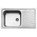 SMEG EINBAUSPÜLE SG861D EDELSTAHL MIT RECHTEM TROPF