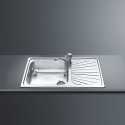 SMEG SG861D KITCHEN SINK 1 BOWL STAINLESS STEEL RIGHT DRIP