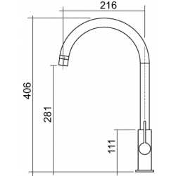 CM HYDRAMIX SARDEGNA GRIFO MONOCOMANDO PARA FREGADERO CROMO
