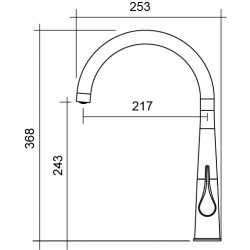 CM HYDRAMIX CASPIO GRIFO MONOCOMANDO PARA FREGADERO CROMO