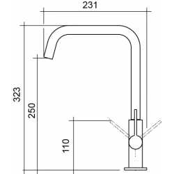 CM HYDRAMIX ADRIATICO SINGLE LEVER SINK MIXER TAP CHROME