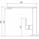 CM ACQUAMIX CASTELLA EINHAND SPÜLTISCHMISCHER CHROM