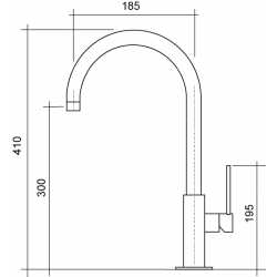 CM ACQUAMIX MILO MISCELATORE MONOCOMANDO CROMATO