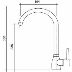 CM ACQUAMIX CAPRI MISCELATORE MONOCOMANDO CROMATO