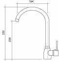 CM ACQUAMIX CAPRI GRIFO MONOCOMANDO PARA FREGADERO CROMO