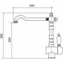 CM ACQUAMIX ITACA EINHAND SPÜLTISCHMISCHER CHROM