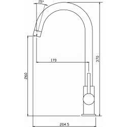 CM EASY MIX DESE SINGLE LEVER SINK MIXER TAP CHROME