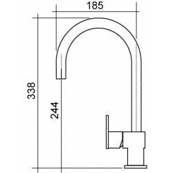 CM EASY MIX TURANO SINGLE LEVER SINK MIXER TAP CHROME