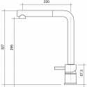 CM ACQUAMIX ELBA UNDERWINDOW SINGLE LEVER KITCHEN SINK MIXER TAP WITH PULL OUT SPRAY CHROME