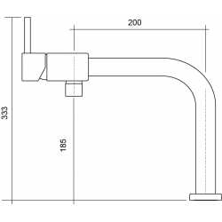 CM ACQUAMIX TREZZE MISCELATORE MONOCOMANDO CROMATO