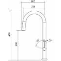 CM HYDRAMIX ARTICO EINHAND SPÜLTISCHMISCHER MIT VERSTELLBARER BRAUSE CHROM
