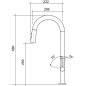 CM HYDRAMIX ARTICO GRIFO MONOCOMANDO PARA FREGADERO EXTRAIBLE CROMO
