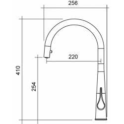 CM HYDRAMIX CASPIO GRIFO MONOCOMANDO PARA FREGADERO EXTRAIBLE CROMO