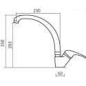 CM EASY MIX TEVERE SINGLE LEVER SINK MIXER TAP CHROME