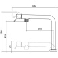 CM HYDRAMIX BOHAI UNDER WINDOW KITCHEN SINGLE LEVER SINK MIXER TAP