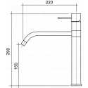 CM ACQUAMIX FLORES SINGLE LEVER SINK MIXER TAP STEEL