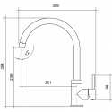 CM HYDRAMIX TIRRENO SINGLE LEVER SINK MIXER TAP