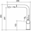 CM HYDRAMIX MARMARA SINGLE LEVER SINK MIXER TAP WITH PULL OUT SPRAY