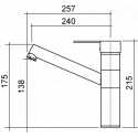 CM EASY MIX ISARCO EINHAND SPÜLTISCHMISCHER CHROM