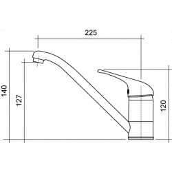 CM EASY MIX ADDA SINGLE LEVER SINK MIXER TAP CHROME
