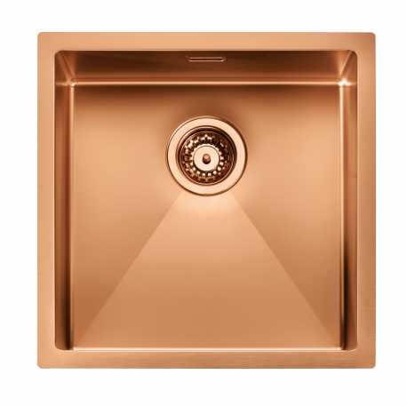 CM IRIDE KÜCHENSPÜLE 1 SCHÜSSEL 45x45 SLIM - UNTERPLATTE - FILOTOP PVD BEHANDLUNG KUPFER BRONZE CM IRIDE KÜCHENSPÜLE 1 SCHÜSSEL 45x45 SLIM - UNTERPLATTE - FILOTOP PVD BEHANDLUNG KUPFER BRONZE