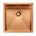 CM IRIDE KÜCHENSPÜLE 1 SCHÜSSEL 45x45 SLIM - UNTERPLATTE - FILOTOP PVD BEHANDLUNG KUPFER BRONZE