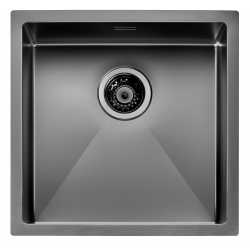 CM IRIDE KÜCHENSPÜLE 1 SCHÜSSEL 45x45 SLIM - UNTERPLATTE - FILOTOP PVD BEHANDLUNG GUN METAL