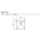 CM IRIDE KITCHEN SINK 1 BOWL 45x45 SLIM - UNDERTOP - FILOTOP PVD TREATMENT GUN METAL