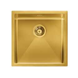 CM IRIDE KÜCHENSPÜLE 1 SCHÜSSEL 45x45 SLIM - UNTERPLATTE - FILOTOP PVD BEHANDLUNG GOLD