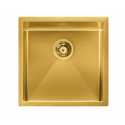CM IRIDE KÜCHENSPÜLE 1 SCHÜSSEL 45x45 SLIM - UNTERPLATTE - FILOTOP PVD BEHANDLUNG GOLD