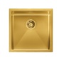 LAVELLO CM IRIDE 45x45 1 VASCA SLIM - FILOTOP - SOTTOTOP ACCIAIO INOX TRATTAMENTO PVD GOLD