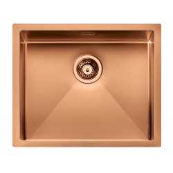 CM IRIDE KÜCHENSPÜLE 1 SCHÜSSEL 45x45 SLIM - UNTERPLATTE - FILOTOP PVD BEHANDLUNG KUPFER BRONZE