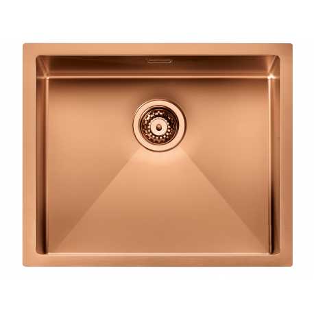 CM IRIDE KÜCHENSPÜLE 1 SCHÜSSEL 57x45 SLIM - UNTERPLATTE - FILOTOP PVD BEHANDLUNG KUPFER BRONZE CM IRIDE KÜCHENSPÜLE 1 SCHÜSSEL 57x45 SLIM - UNTERPLATTE - FILOTOP PVD BEHANDLUNG KUPFER BRONZE