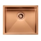 LAVELLO CM IRIDE 57x45 1 VASCA SLIM - FILOTOP - SOTTOTOP ACCIAIO INOX TRATTAMENTO PVD COPPER BRONZE