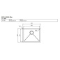 LAVELLO CM IRIDE 57x45 1 VASCA SLIM - FILOTOP - SOTTOTOP ACCIAIO INOX TRATTAMENTO PVD GUN METAL