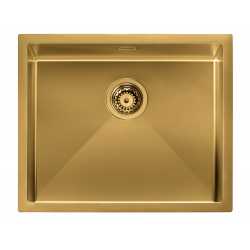 CM IRIDE KÜCHENSPÜLE 1 SCHÜSSEL 57x45 SLIM - UNTERPLATTE - FILOTOP PVD BEHANDLUNG GOLD