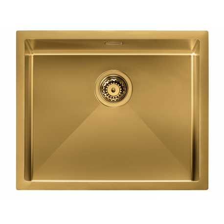 CM IRIDE KÜCHENSPÜLE 1 SCHÜSSEL 57x45 SLIM - UNTERPLATTE - FILOTOP PVD BEHANDLUNG GOLD