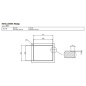 LAVELLO CM IRIDE 57x45 1 VASCA SLIM - FILOTOP - SOTTOTOP ACCIAIO INOX TRATTAMENTO PVD GOLD