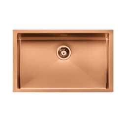 CM IRIDE KÜCHENSPÜLE 1 SCHÜSSEL 77x45 SLIM - UNTERPLATTE - FILOTOP PVD BEHANDLUNG KUPFER BRONZE