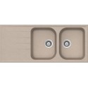 LAVELLO SCHOCK LITHOS D200A 2 VASCHE CRISTALITE AVENA