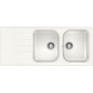 SCHOCK KITCHEN SINK LITHOS D200 A - 2 BOWLS CRISTALITE WHITE SCHOCK KITCHEN SINK LITHOS D200 A - 2 BOWLS CRISTALITE WHITE