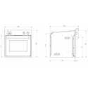 STEEL EINBAU-BACKOFEN MIT COMBI-DAMPF SYSTEM SERIE GENESI 60 CM